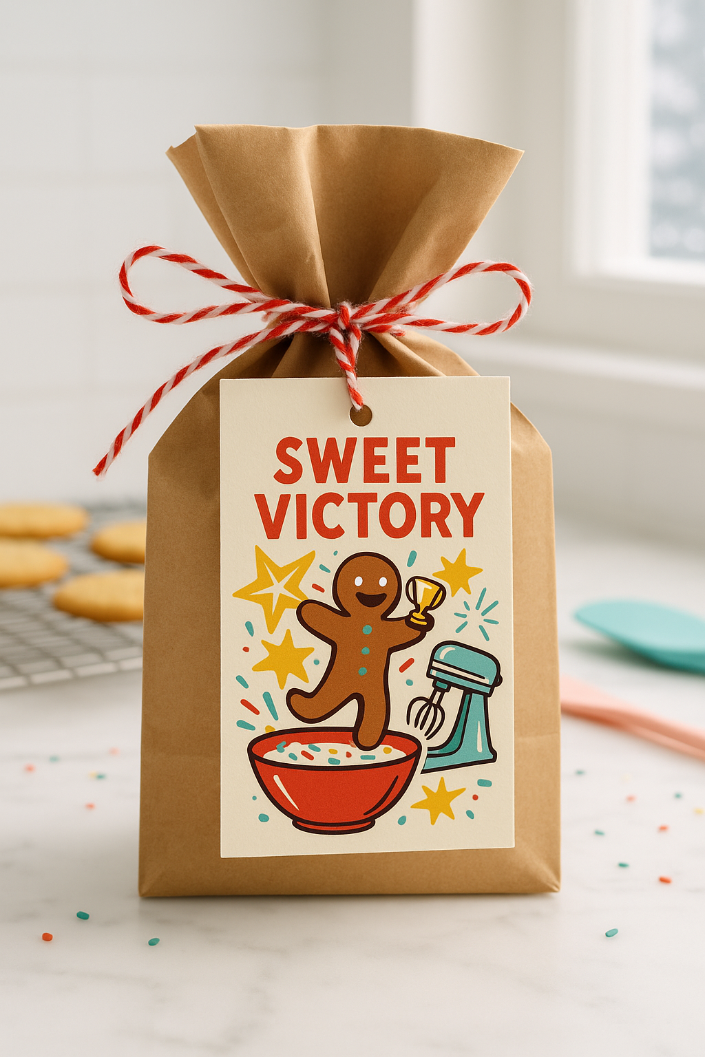 Cookie bake-off award tag printable for party favors