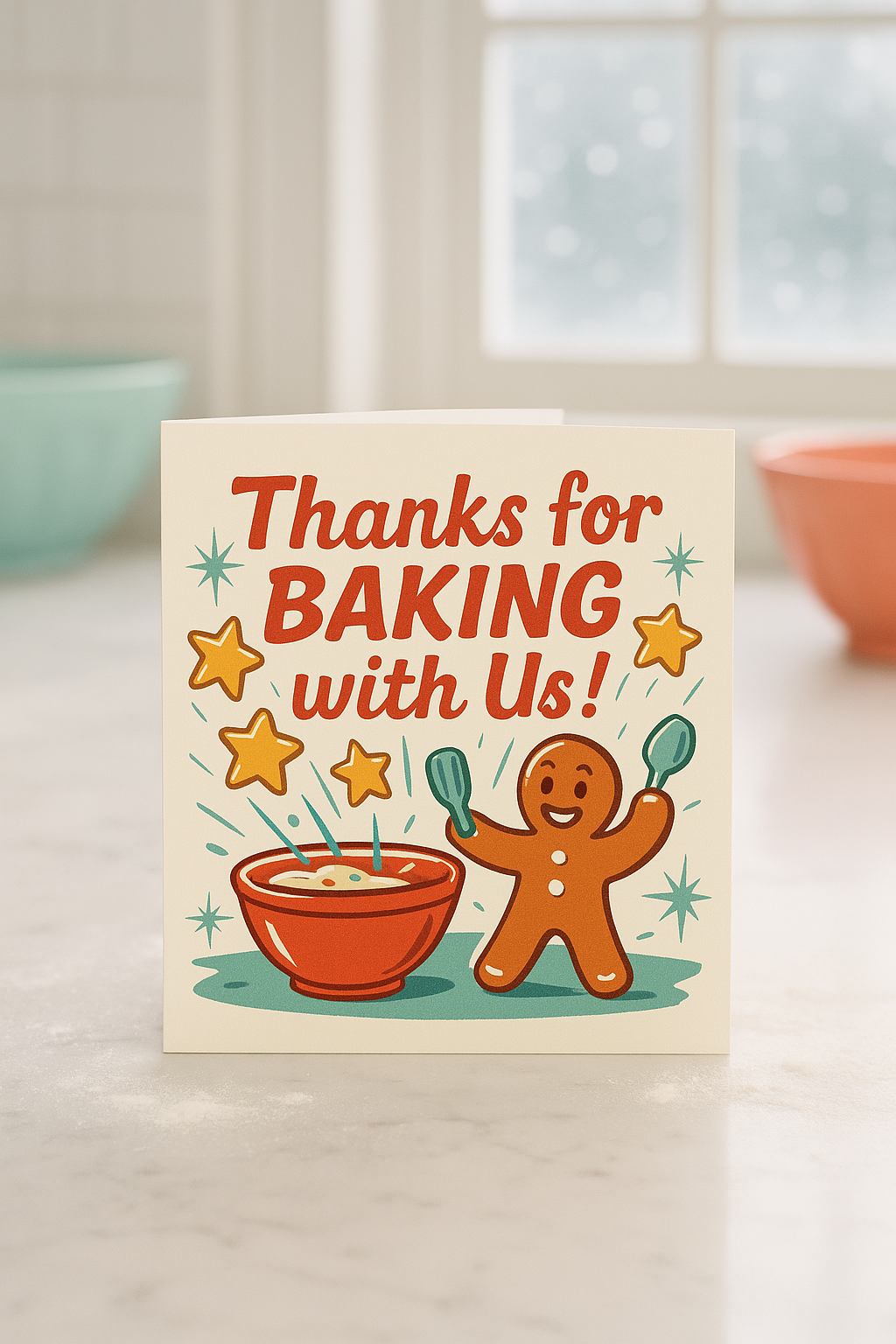 Cookie bake-off thank you label printable for take-home treats