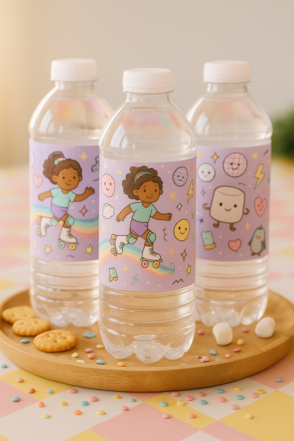 Roller Skating Water Bottles